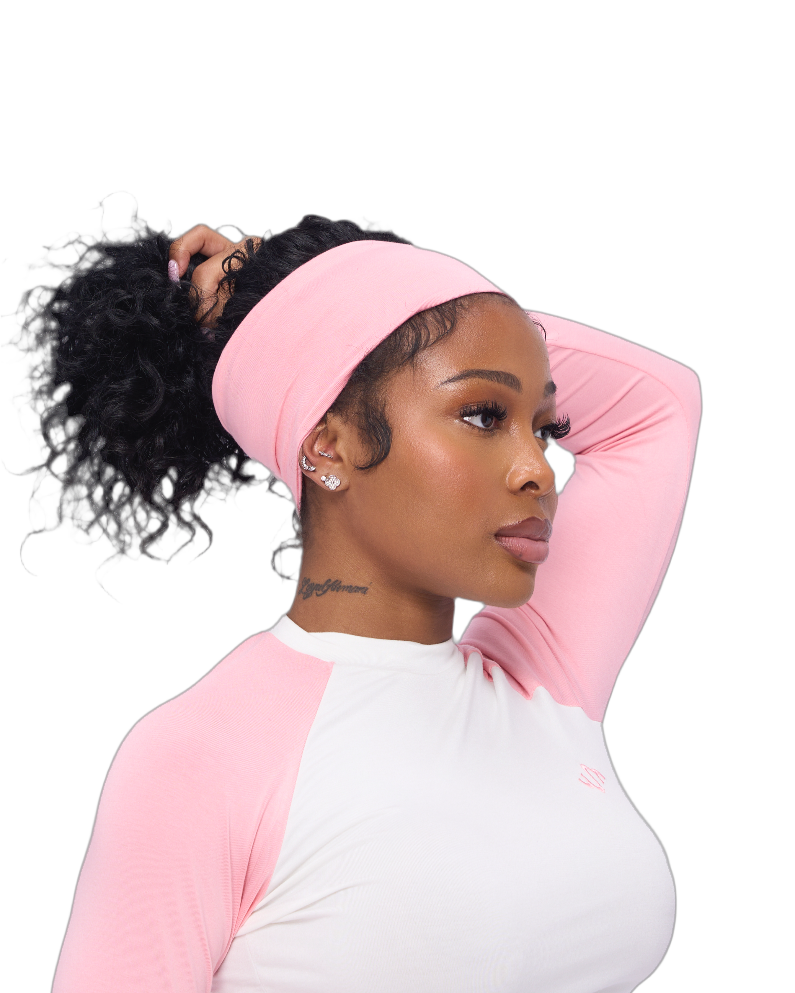 WM SWEAT HEADBAND (PINK)