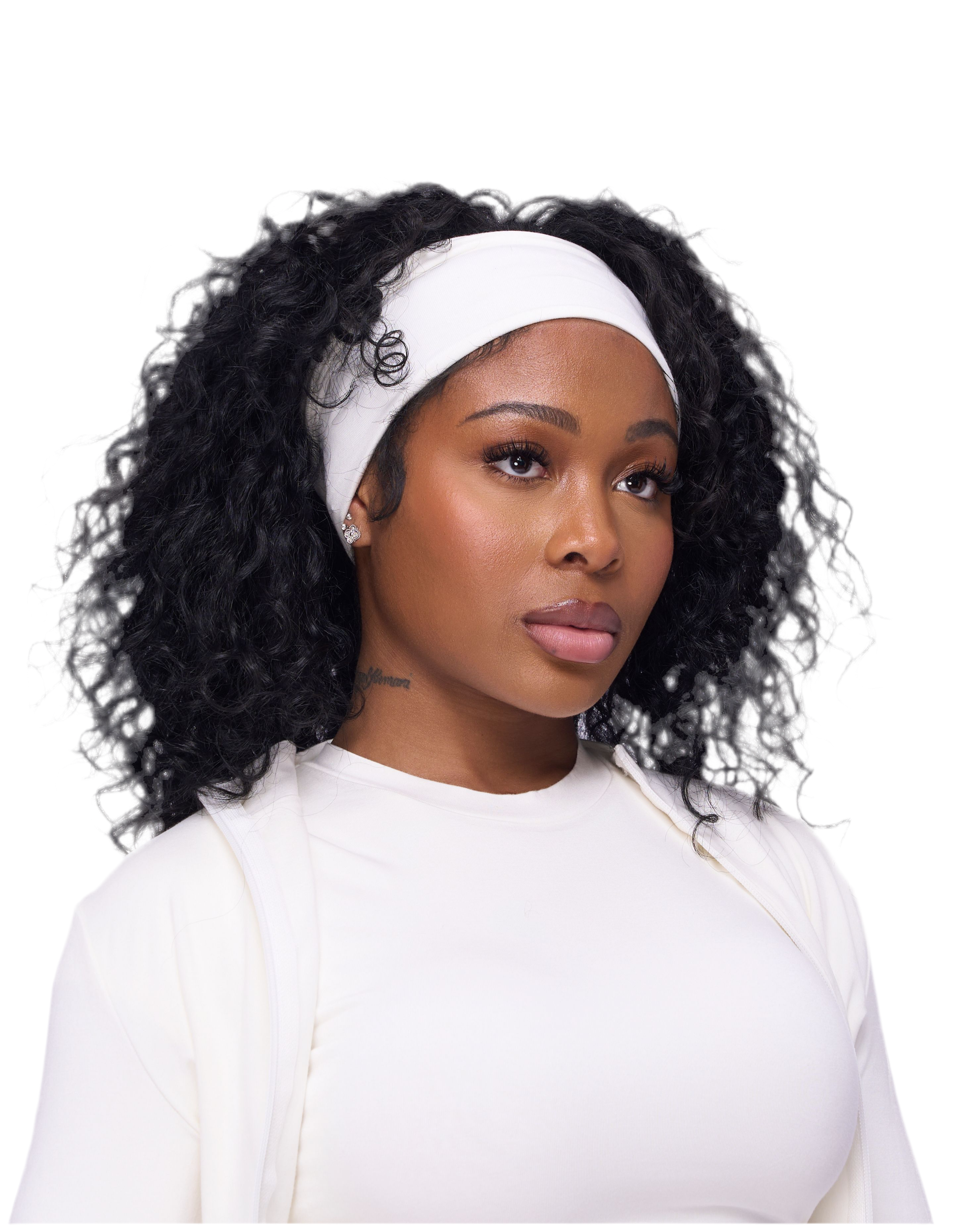 WM SWEAT HEADBAND (WHITE)