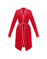 SANTA BABY LACE LINED ROBE (RED)