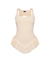 BUNS OUT MINI DRESS (IVORY)