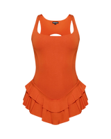 BUNS OUT MINI DRESS (BURNT ORANGE)