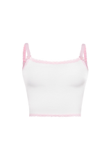 SANTA BABY TANK (LIGHT PINK TRIM)