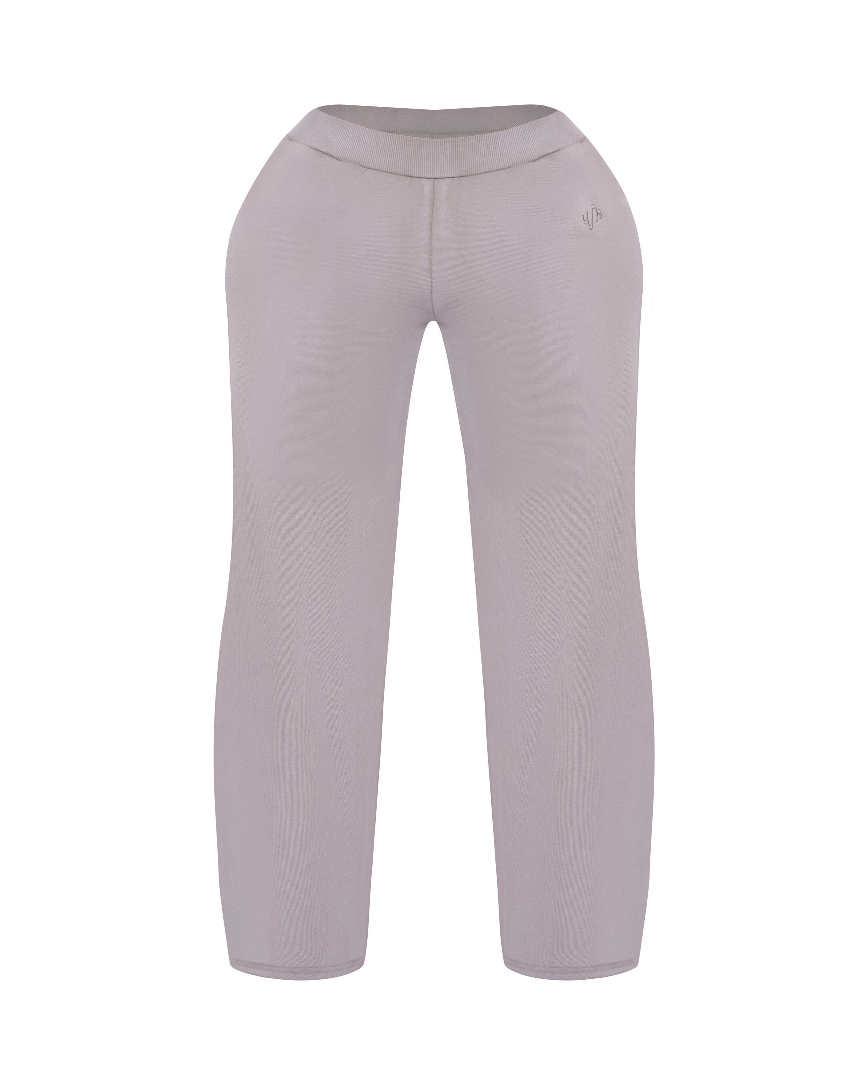 LIGHT GREY ASYMMETRICAL SWEATPANTS