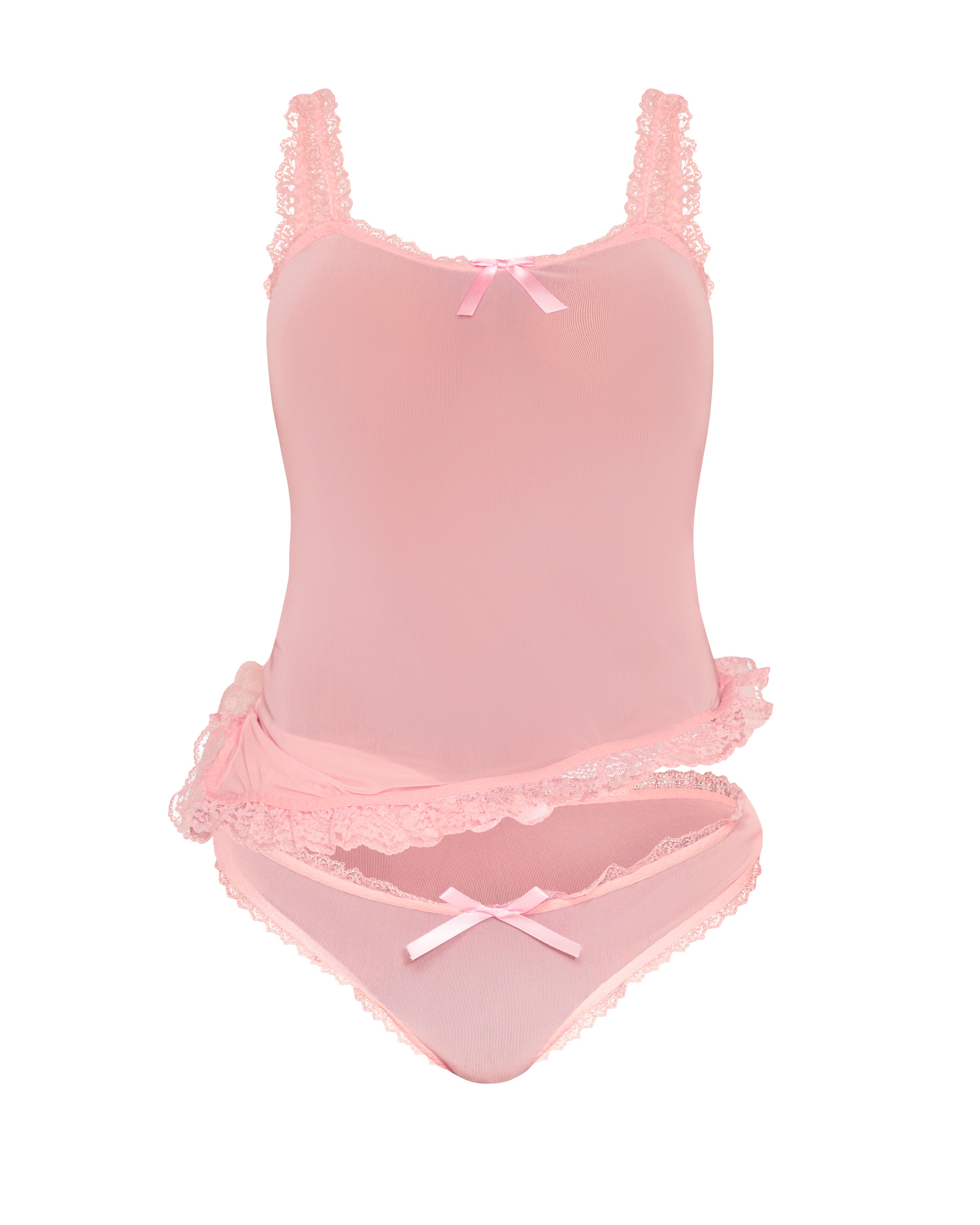 LOVE ME NOT MESH PANTY (BABY PINK)