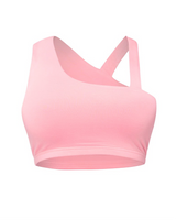 ASYMMETRICAL GYM BRA TOP (PINK)