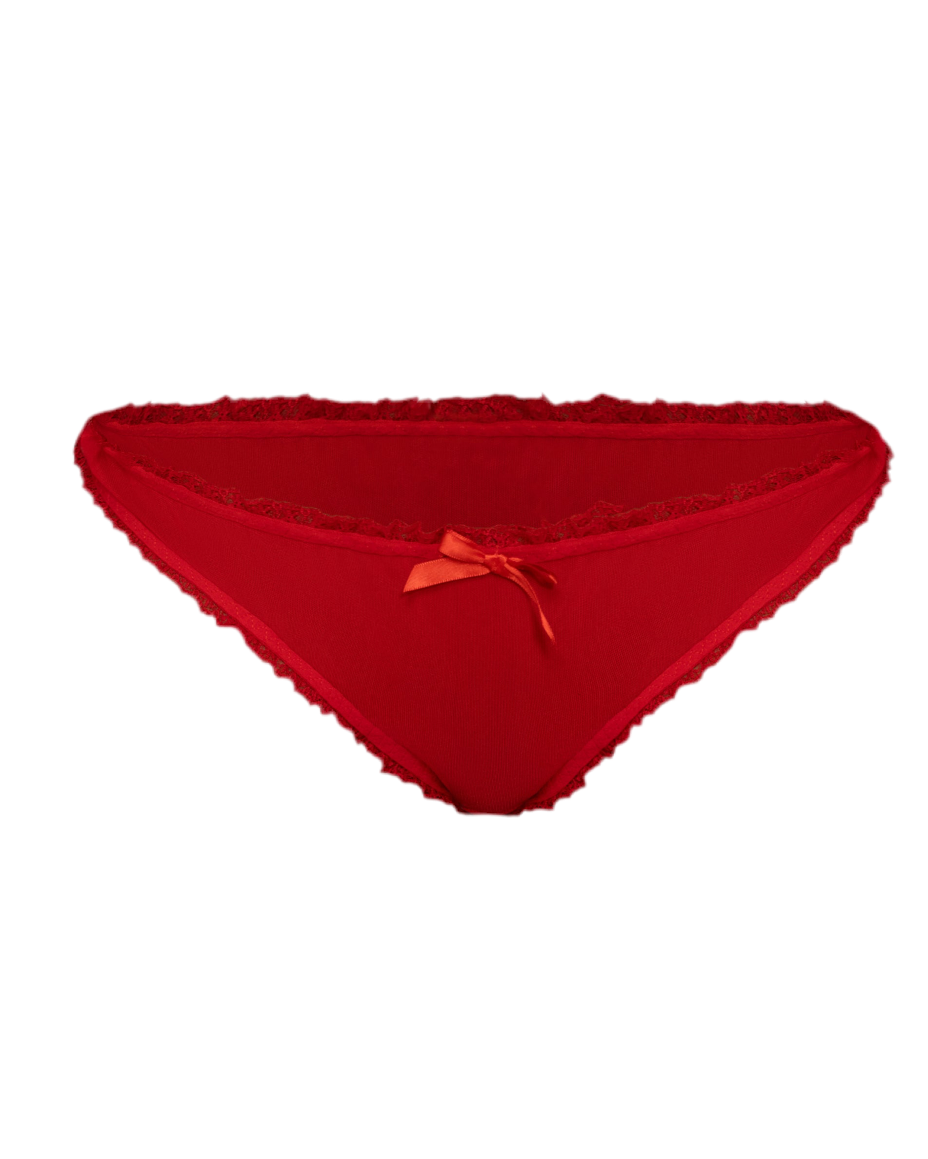 LOVE ME NOT MESH PANTY (CHERRY)