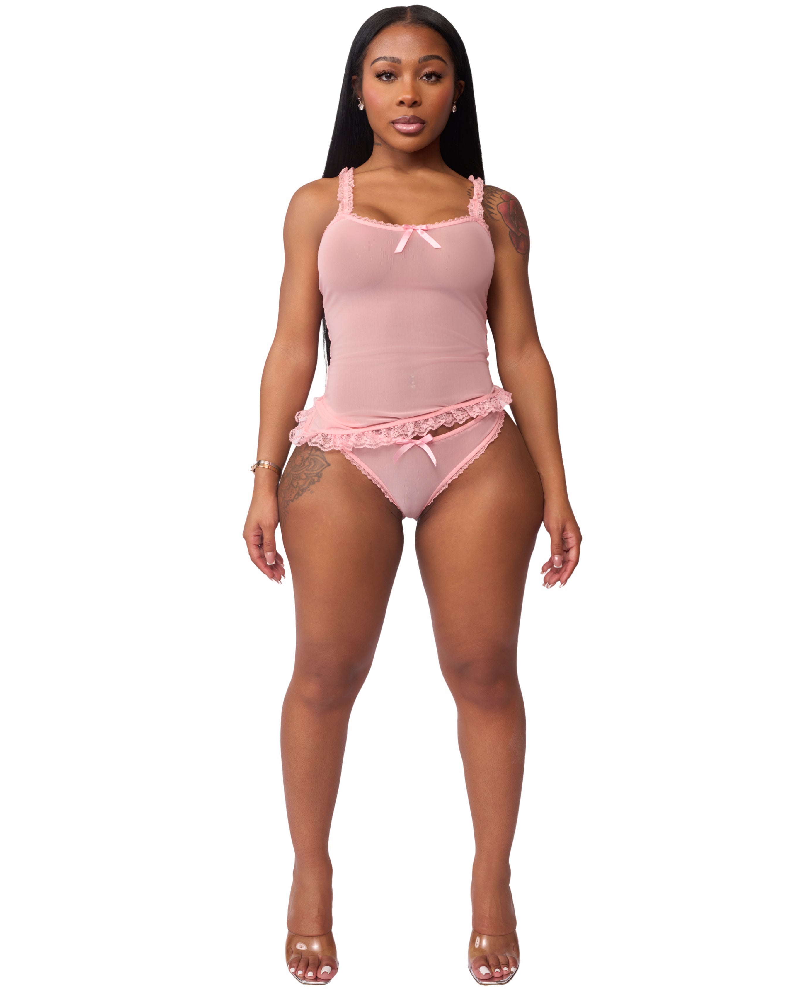 LOVE ME NOT MESH PANTY (BABY PINK)