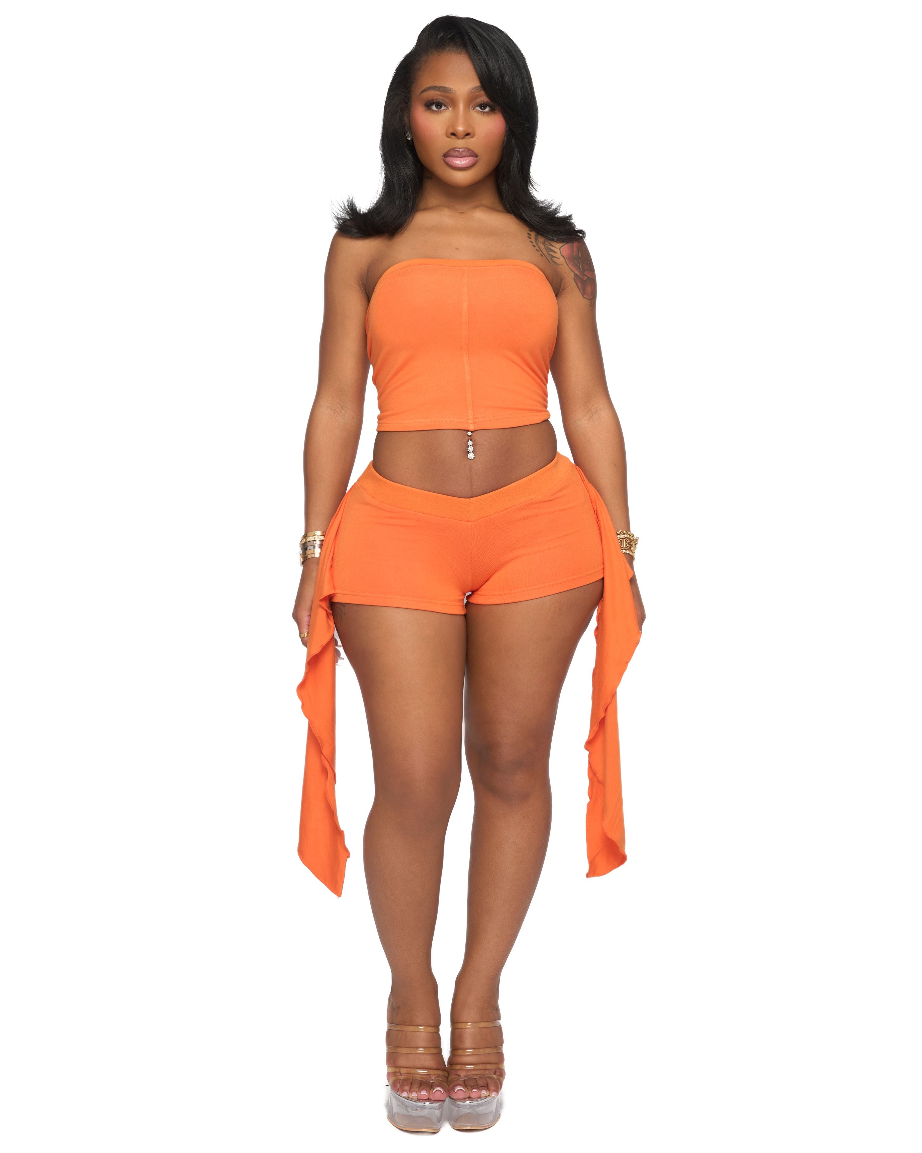 SUNKISS ME TUBE TOP (BURNT ORANGE)