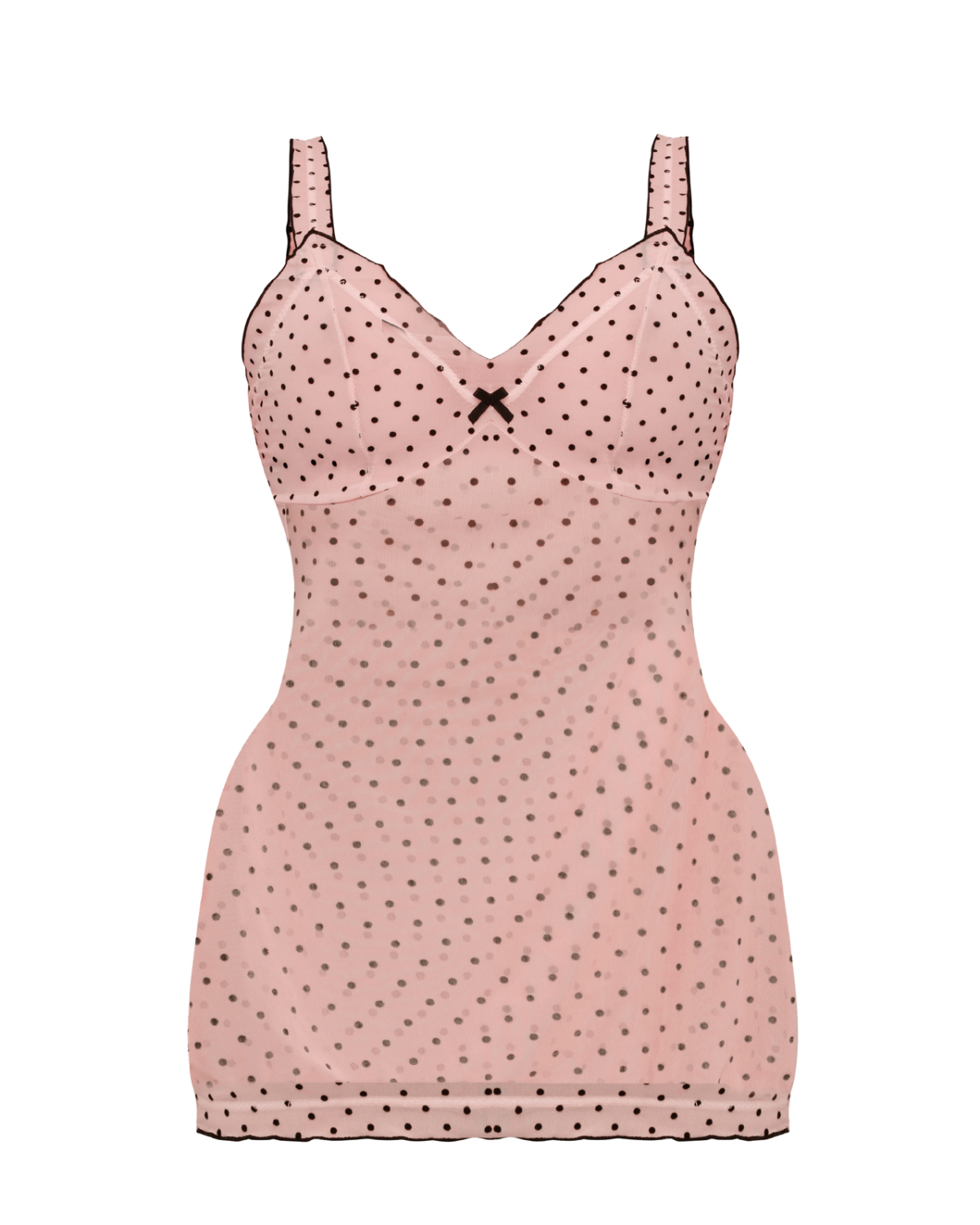 BUSTIER NIGHT CAP MINI DRESS (BABY PINK)