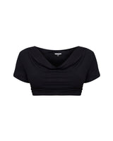 NOBU COWL TOP (BLACK)