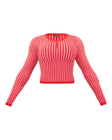 STRIPED THERMAL TOP (RED)