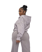 LIGHT GREY ASYMMETRICAL SWEATPANTS